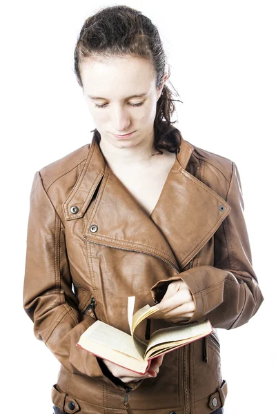 Teen with book — Stock Photo, Image