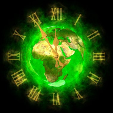 Good time on green planet Earth - Europe clipart