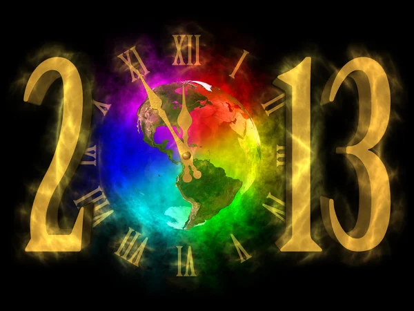 새 해 복 많이 받으세요 2013-미국 — 스톡 사진