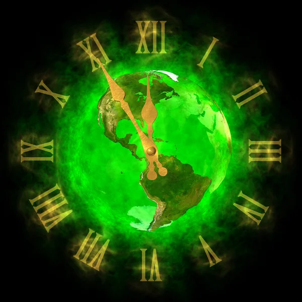 Boa hora no planeta verde Terra - América — Fotografia de Stock