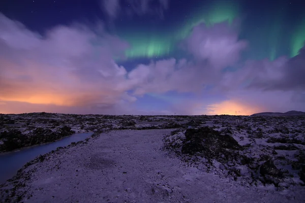 Nordlicht - Ilha — Fotografia de Stock