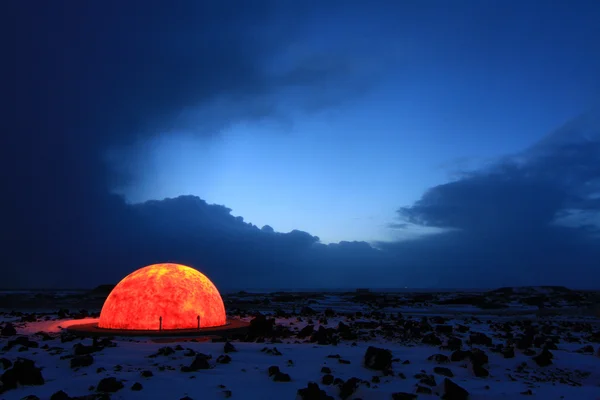 Isla Nordlicht auf — Foto de Stock