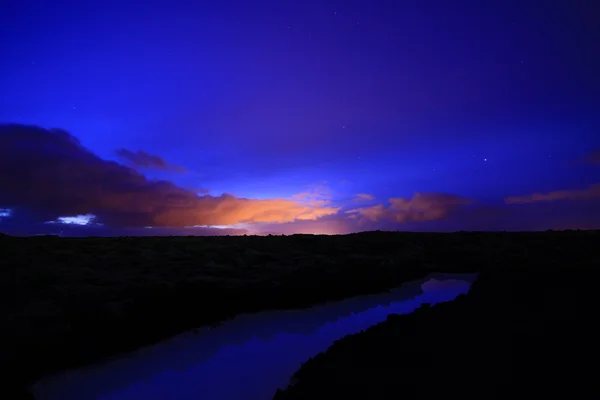 İzlanda - mavi saat — Stok fotoğraf