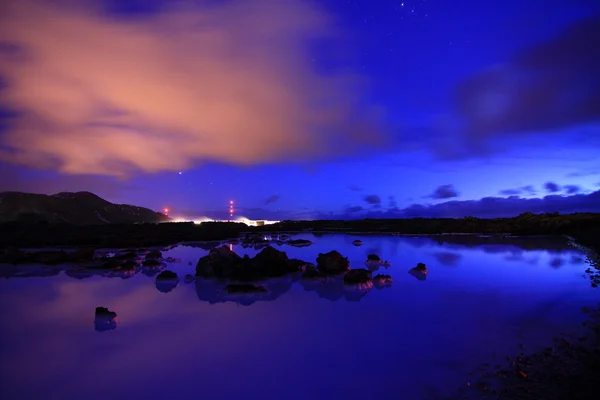 Island - blå timmen — Stockfoto