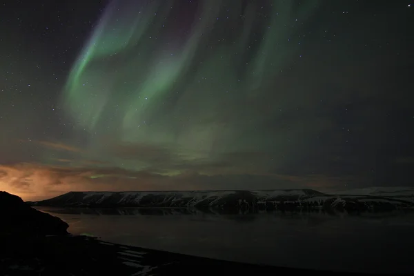 Nordlicht-섬 — 스톡 사진