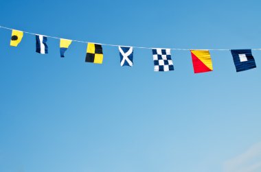 Nautical flags clipart