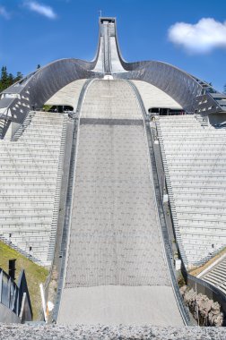 Holmenkollen ski jump hill clipart