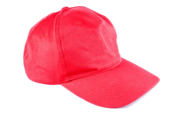 Sombrero deportivo rojo aislado — Foto de Stock