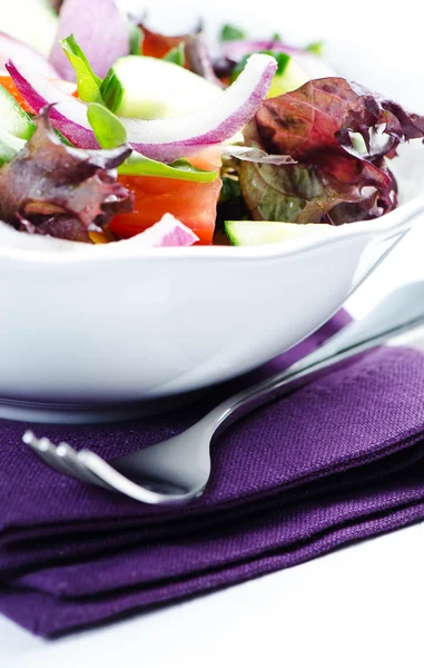 Salad on napkin — Stock Photo, Image