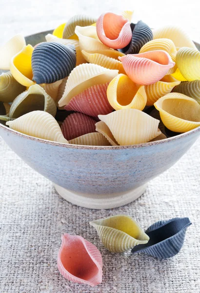 Italian multi colored pasta — Stock Photo, Image