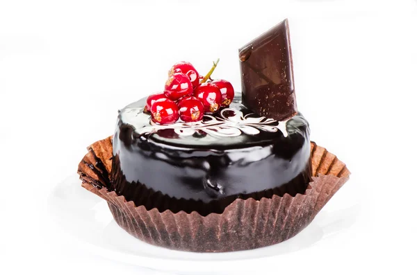 令人惊叹的巧克力蛋糕 — 图库照片
