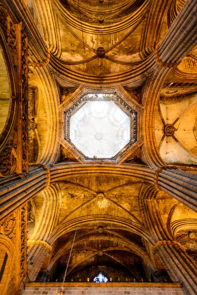 Ceiling of gothic cathedral — Stock Photo, Image