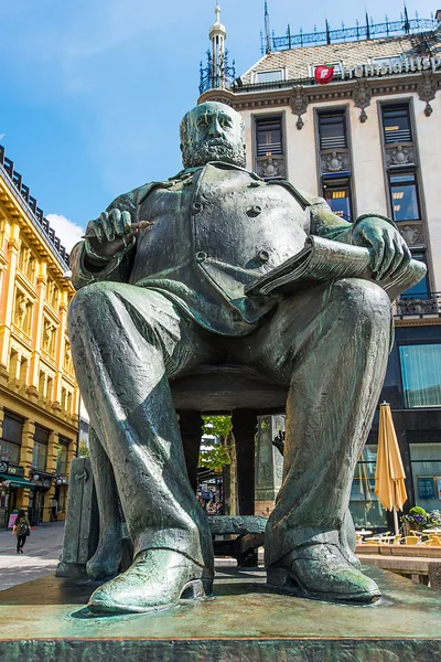 Estátua de Christian Krohg — Fotografia de Stock