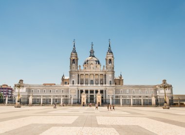 Cathedral Almudena Madrid Spain clipart
