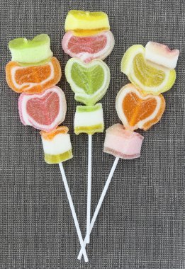 renkli Jöleli şeker çubuğu