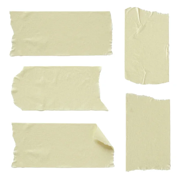Set of torn masking tape isolated on white — Stock Photo, Image