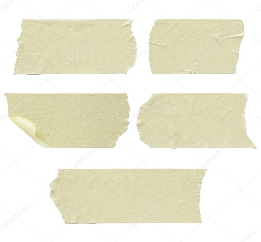 Set of torn masking tape isolated on white Stock Photo by ©aopsan 10918113