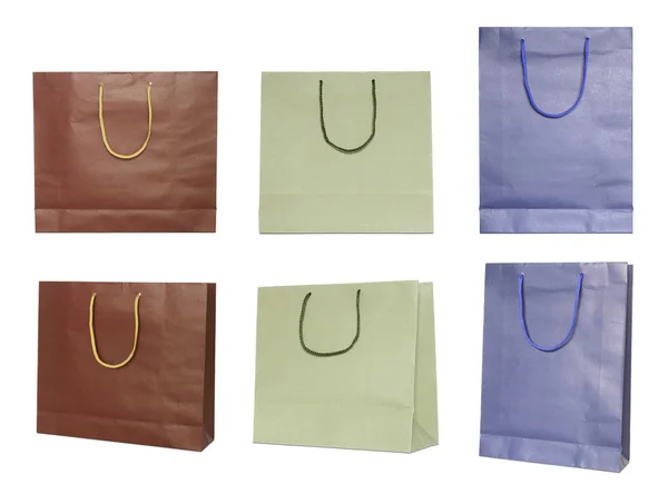 Set di sacchetti di carta — Foto Stock