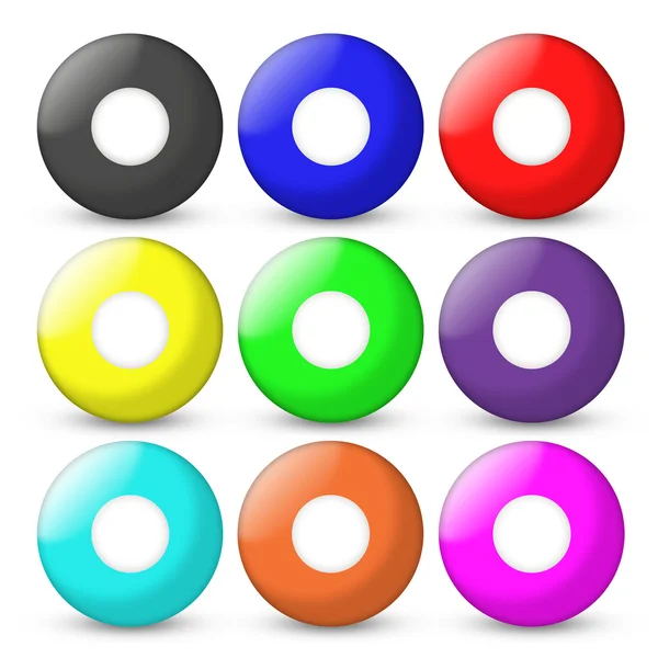 Bolas de bingo definido vazio no centro — Fotografia de Stock