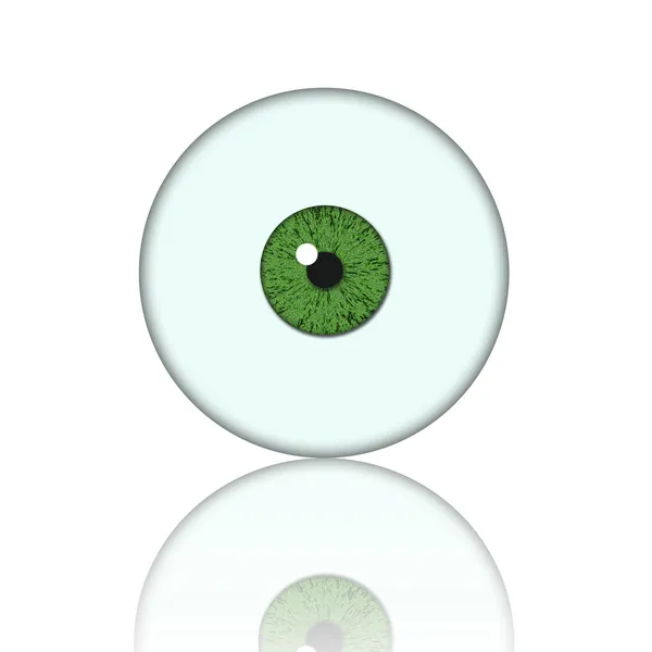 Zielone oko piłka — Zdjęcie stockowe