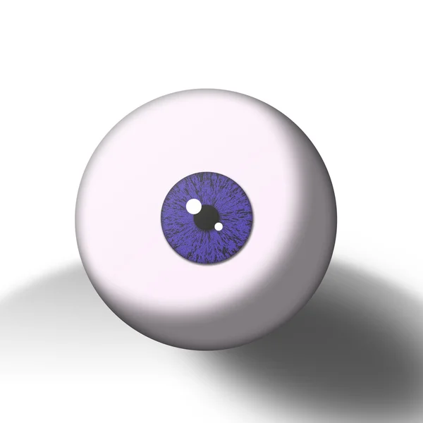 Niebieski oko piłka — Zdjęcie stockowe