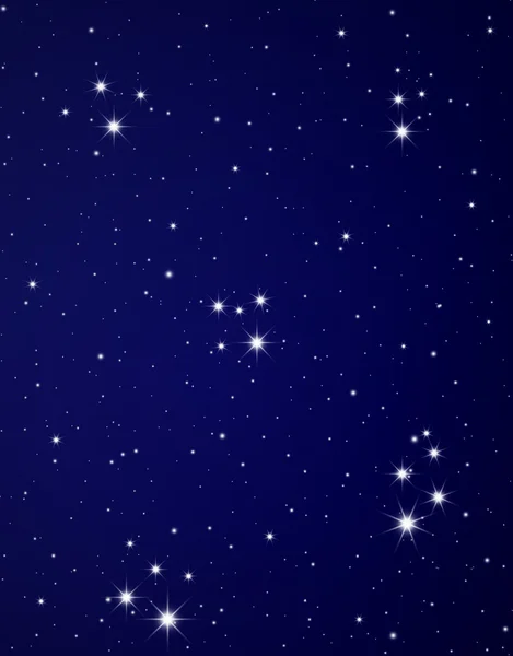 Αστέρια στον νυχτερινό ουρανό — Φωτογραφία Αρχείου