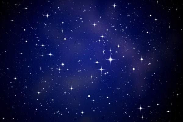Sterren aan de nachtelijke hemel — Stockfoto