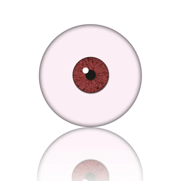 Bola de olho vermelho — Fotografia de Stock