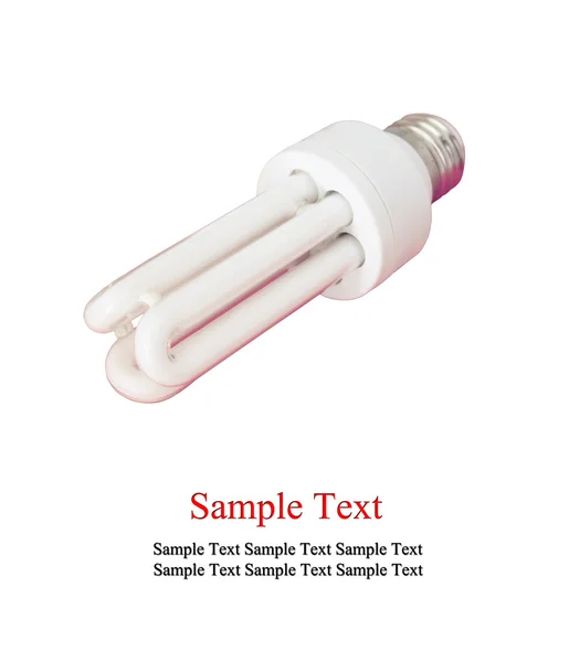 Geïsoleerde compacte tl-lamp — Stockfoto