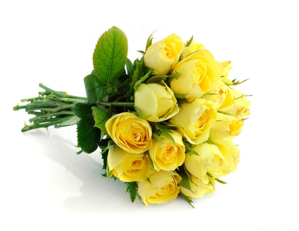 Güzel sarı güller buketi — Stok fotoğraf