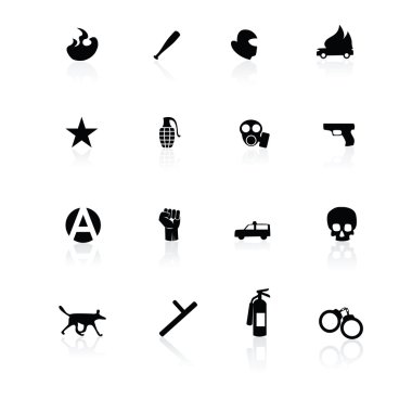 Protest icons clipart