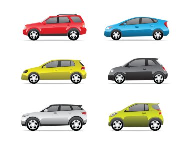 Cars icons set 2 clipart