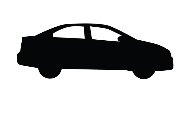 Car sedan silhouette — Stock Photo, Image