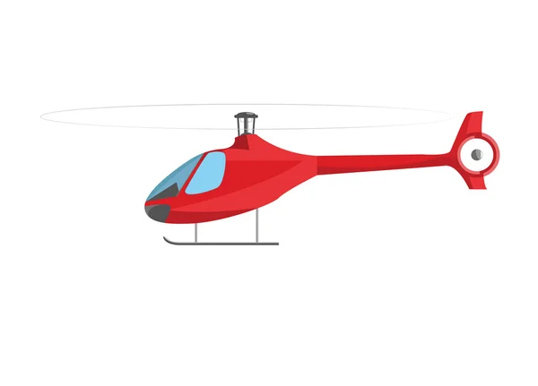 红色直升机 — 图库照片