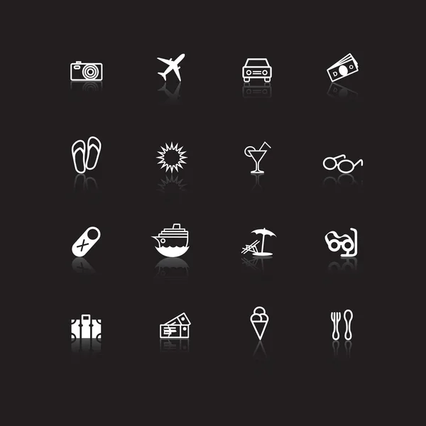 Iconos de viaje —  Fotos de Stock