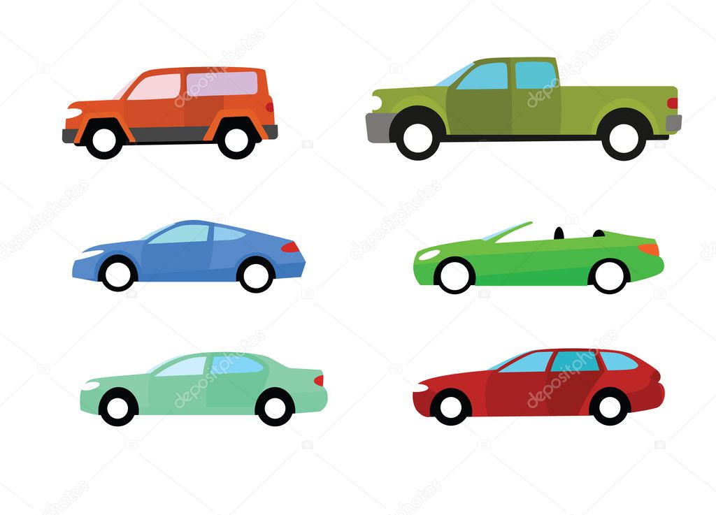 Car icons set 3