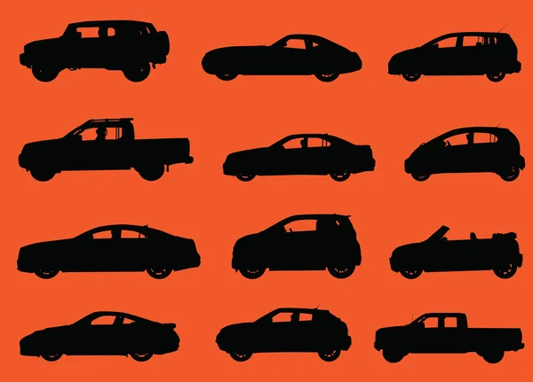 Cars silhouettes part 2 — Stock Photo, Image