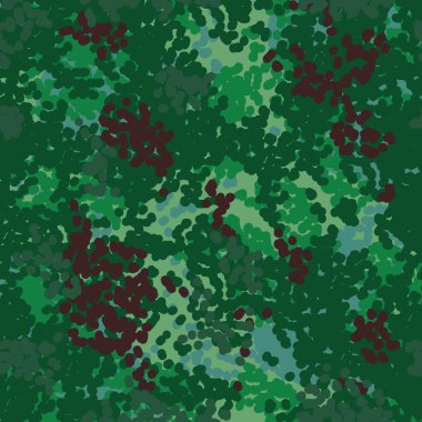 German bundeswehr woods camouflage seamless pattern clipart