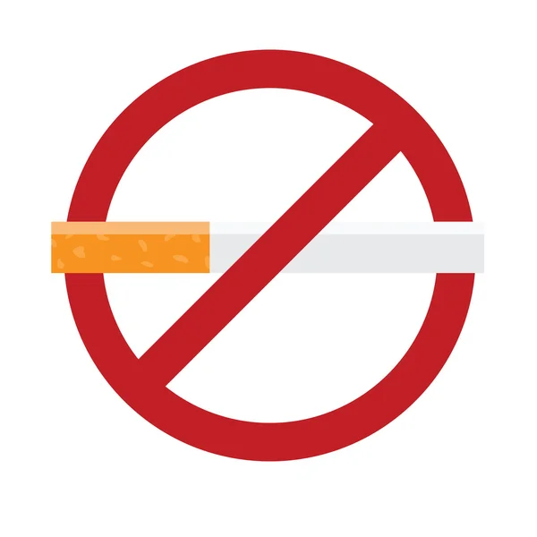 Sigara işareti yok. — Stok Vektör