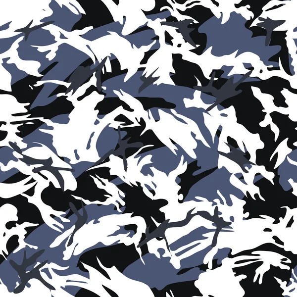 Bleu et blanc éclaboussures motif sans couture — Image vectorielle