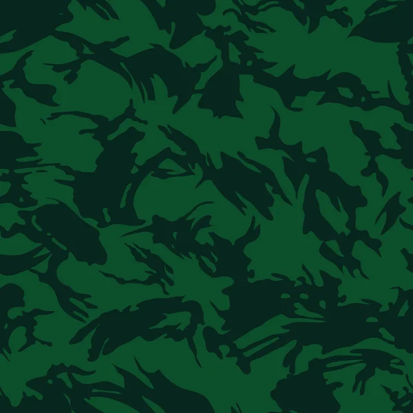 Patrón sin costura de camuflaje verde — Vector de stock