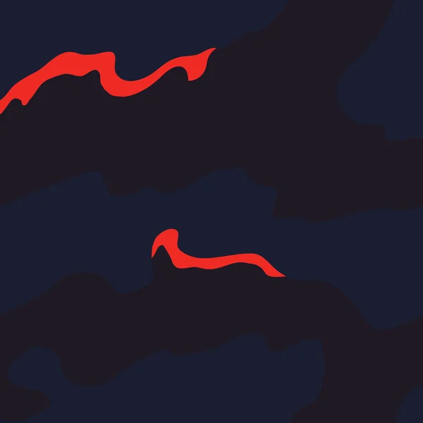 明亮的红色污渍暗蓝色无缝模式 — 图库矢量图片