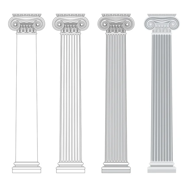 Jonisk kolonn — Stock vektor