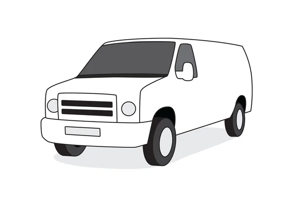 Векторная иллюстрация фургона доставки — стоковый вектор