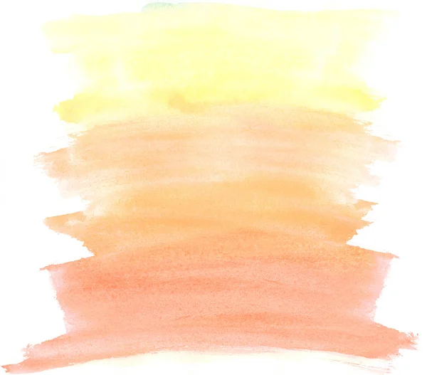 Abstract colorful watercolor brush strokes, may be used as background — Stock Photo, Image