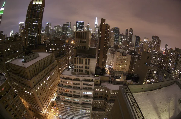 Flygfoto över downtown manhattan, new york, new york usa — Stockfoto