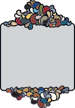 Frame (Colored droplets) clipart