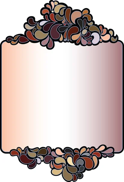 Cadre (gouttelettes colorées ) — Image vectorielle