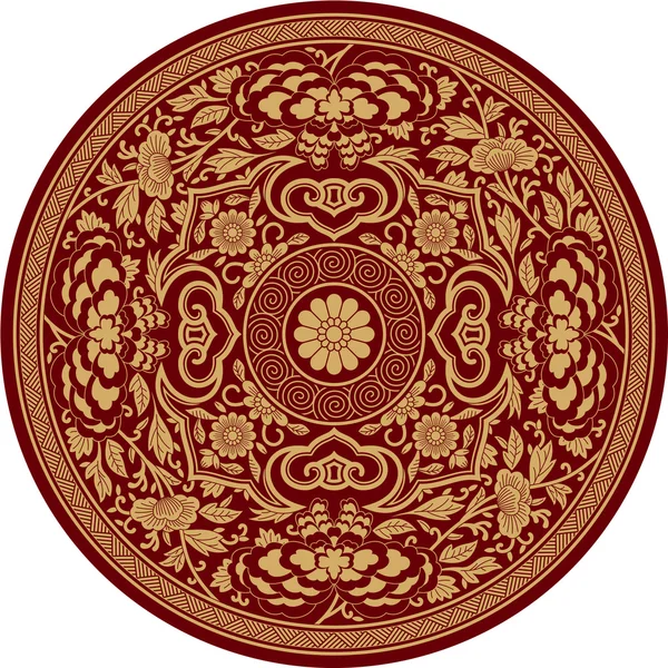 Chinese traditionele patroon rozet — Stockvector