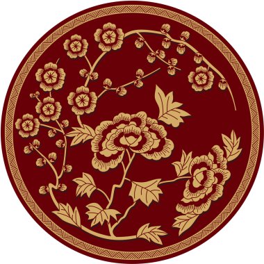 Chinese Traditional Floral Pattern clipart